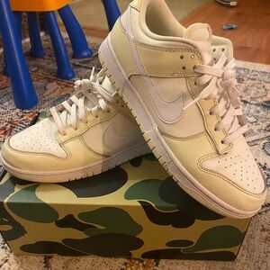 White and Beige Nike size 10 1/2